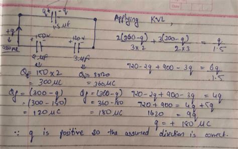 Two capacitors of 2mF and 3mF are charged to 150 volt and 120 volt ...