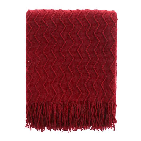 Battilo Dark Red Throw Blanket for Couch, Burgundy Cozy Throw Blankets ...