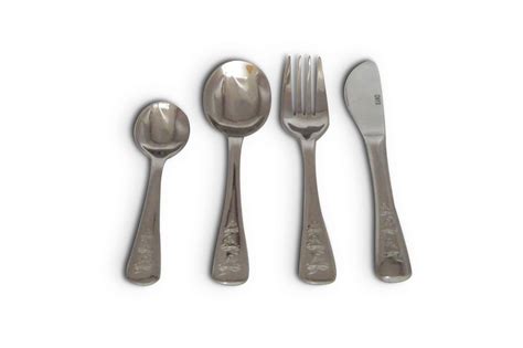 Stainless Steel Cutlery 4 Piece Set - Plain - Noplastic.caNoplastic.ca