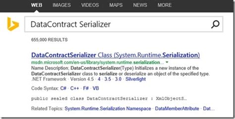 Bing API Example 的图像结果