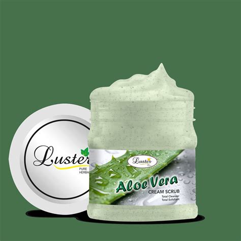 Luster Aloe Vera Skin Nourishing Face & Body Facial Cream Scrub 500gm ...
