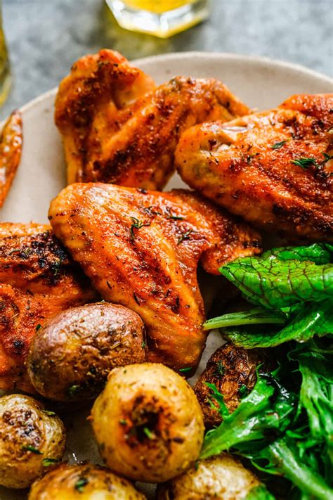 Whole Baked Chicken Wings | One Pot Only