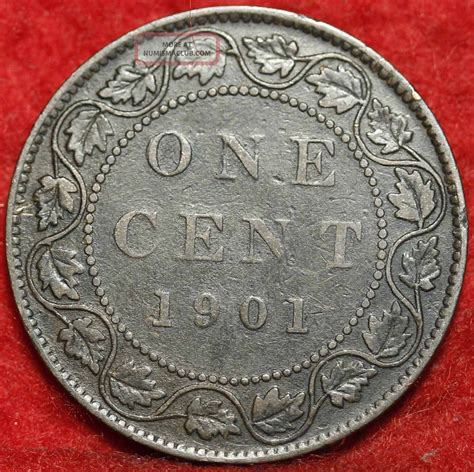 1901 Canada One Cent Foreign Coin S/h