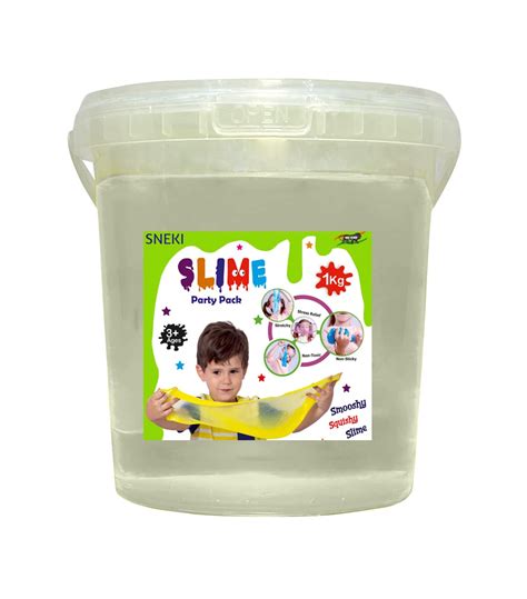 Buy SNEKI (1 Kg Clear Slime) Fruit Scented Big Slimy Slime Gel Jelly ...