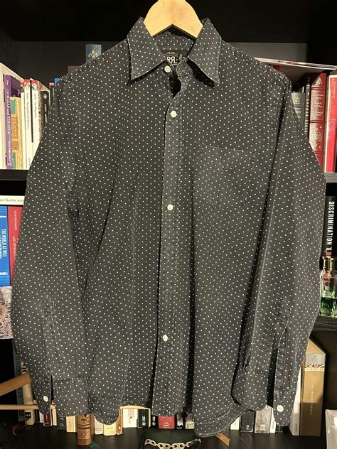 RRL Ralph Lauren Double RL washed polka dot western shirt | Grailed
