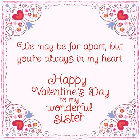 Ways to Say Happy Valentine's Day to Your Lovable Sister » AllWording.com