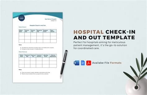 Simple Check-in and Out Template in Word, PDF, Google Docs - Download ...