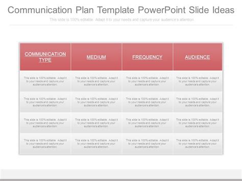 Image result for Communication Plan PowerPoint Slide
