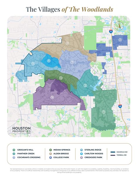 Map Of The Woodlands Texas Area