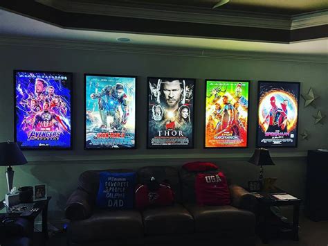 4-PACK Custom LED Light Box Poster Frames Glowbox Frames for Movie ...