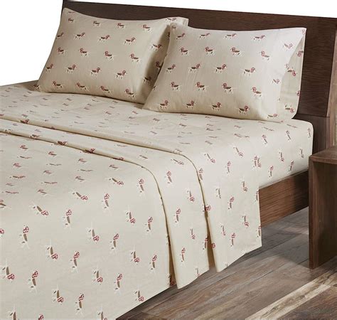 Amazon.com: Woolrich Cotton Sheet Set Cottage Charms Print, 100% Cotton ...