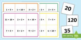 Multiplication Bingo: 2, 3, 4, 5 and 10 - Twinkl