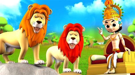 Hindi Kahaniya: Watch Animated Hindi Moral Stories 'Merciful Lion and ...