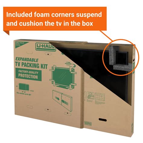 Heavy-Duty Expandable TV Moving Box - Extra-Large | How to move tv ...