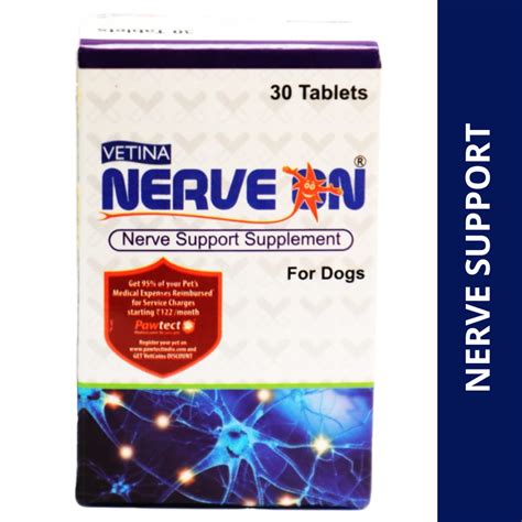 Buy Vetina Nerve On Tablet for Dogs (pack of 30 tablets) online at ...