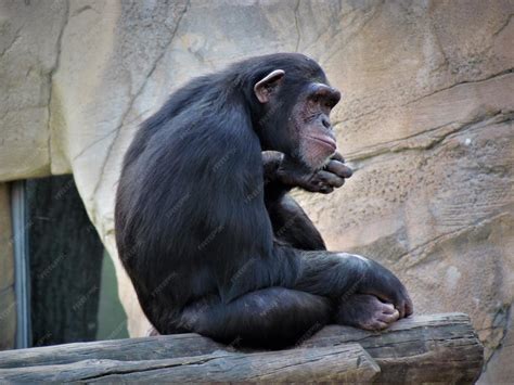 Premium Photo | THE MONKEY THINKING