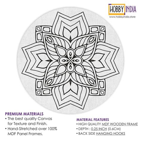 Mandala Canvas for Painting and DIY– Hobby Decor Pvt Ltd