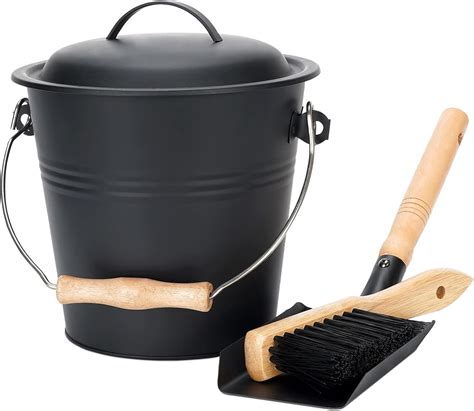 MYFIREPLACEDIRECT 1.5-Gallon Mini Ash Bucket with Lid and Tools for ...