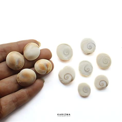 Natural White Round Gomti Chakra River Stones – Karizma Jewels