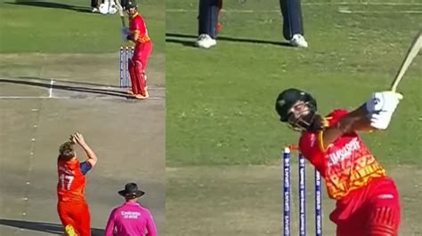[Watch] Sikandar Raza completes fastest 100 by a Zimbabwe player with a ...