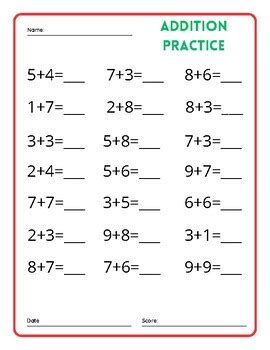 Image result for Robinson Addition Practice Problems