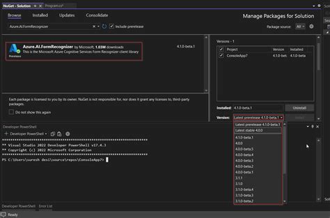 Azure Custom Form Recognizer 的图像结果