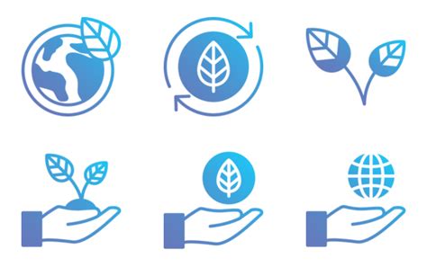 Ecology Icon Pack | Flat Gradient | 50 .SVG Icons