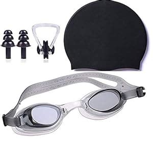 Buy AVS RETAIL Black Swimming Cap With Swimming Goggle Swimming Goggles ...