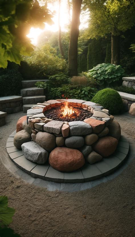 15 Stunning Rock Fire Pit Ideas to Transform Your Backyard (2025)