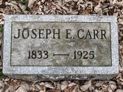 Dr Joseph Erwin Carr (1833-1925) – Find a Grave-äreminne