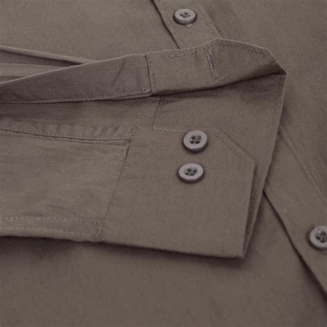 Men Ash Grey Solid Cotton Shirt– Neuronlifestyle