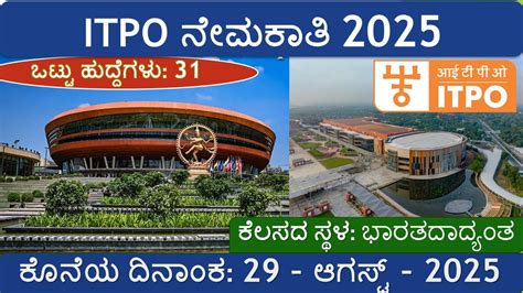 India Trade Promotion Organisation (ITPO) ನೇಮಕಾತಿ 2025 – 31 ಡೆಪ್ಯೂಟಿ ...
