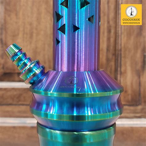 COCOYAYA Jade Series Valeria Hookah Rainbow (Design 5 Transparent Base ...