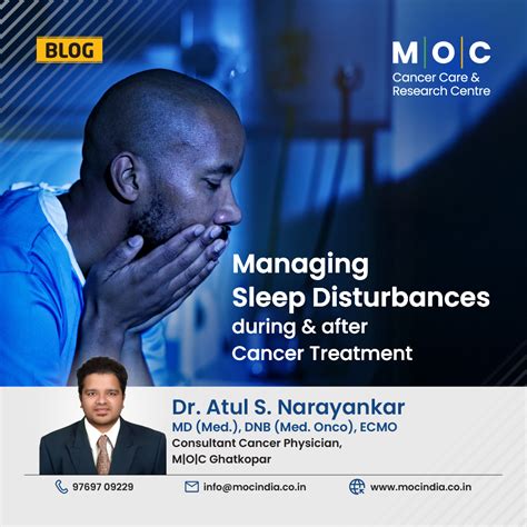 Managing sleep disturbances during and after cancer treatment