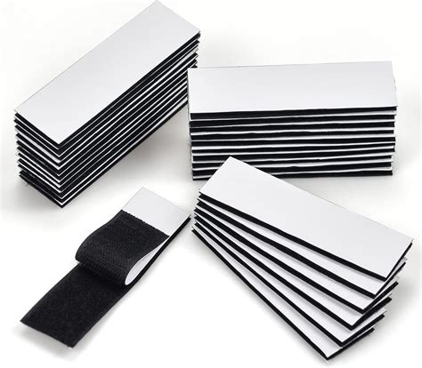 NinthKey Self-Adhesive Hook and Loop Strips, Sticky Back Fasteners Hook ...