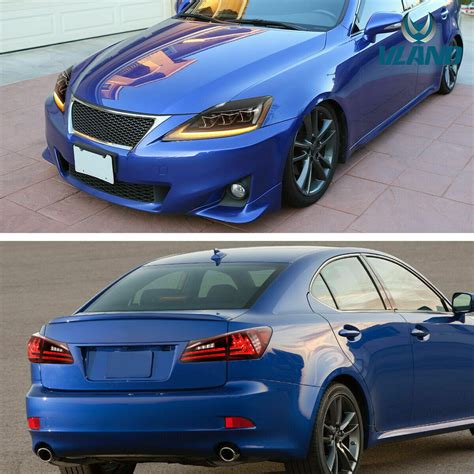 Buy VLAND Pair Full LED Projector Headlights for 2006-2012 Lexus IS 250 ...