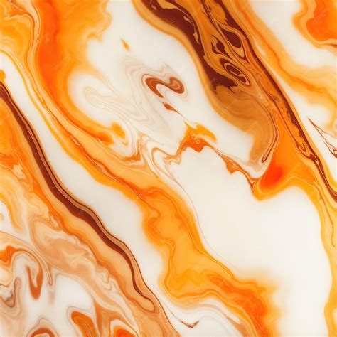 Premium AI Image | Orange and White marble textured background