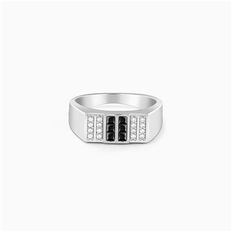 Silver Eminent Glow Ring For Him – GIVA