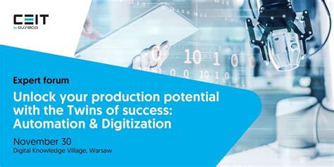 Expert Forum - Unlock your production potential with the twins of ...