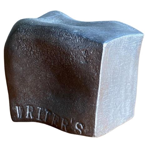 "Writers Block" Heavy Lead Sculpture For Sale at 1stDibs