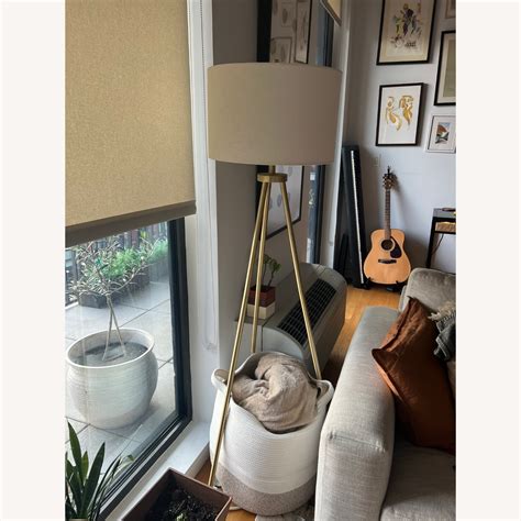 Target Gold Tripod Floor Lamp - AptDeco