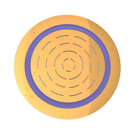 Jaquar Single Flow Overhead Showers OHS-GLD-1673 - Full Gold on Decure.in