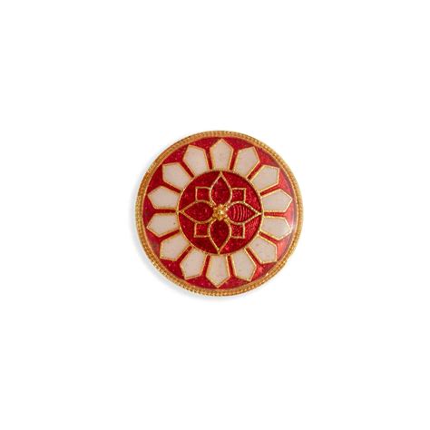 Buy Red Blossom Mandala Buttons Online | Jodhpuri Suit Buttons | JRT ...