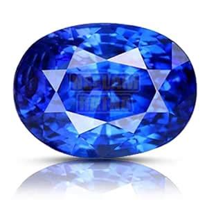 Ayush Gems 7.25 Ratti - 6.50 Carat Blue Sapphire NEELAM/NILAM Certified ...