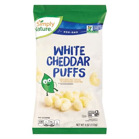 Simply Nature White Cheddar Puffs, 4 oz - Walmart.com
