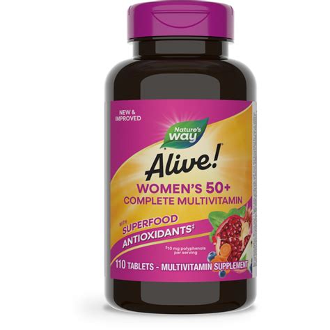 Nature's Way Alive! Women's 50+ Complete Multivitamin Tablets, B ...