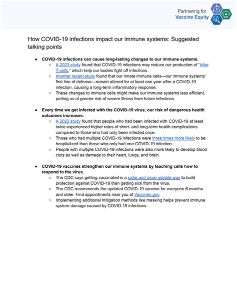 Talking Points and FAQs: How COVID-19 Infections Impact Our Immune ...