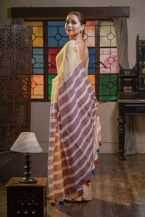 Buy Khadi Cotton Sarees Online | Handwoven & Pure | Suidori