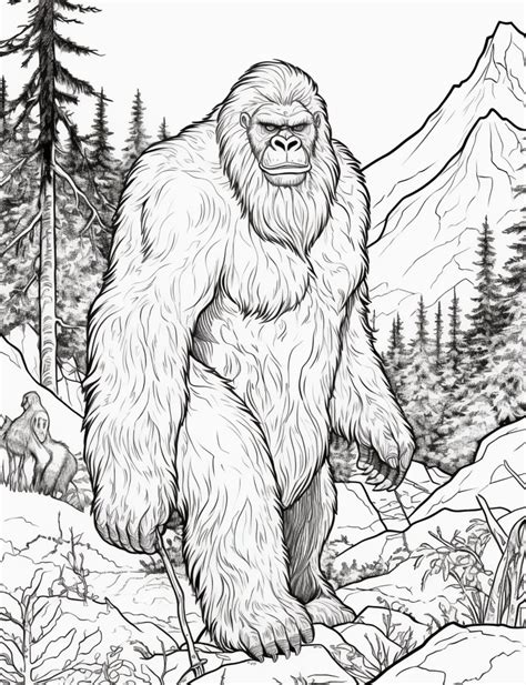 Bigfoot Printable Coloring Pages [2025]