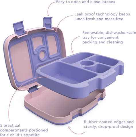 Buy Bentgo® Kids Prints Leak-Proof, 5-Compartment Bento-Style Kids ...